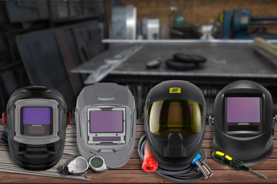Some of our welding helmets