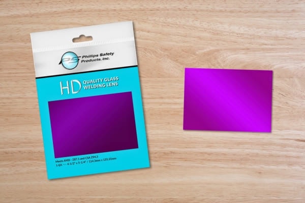 Magenta Welding Lens