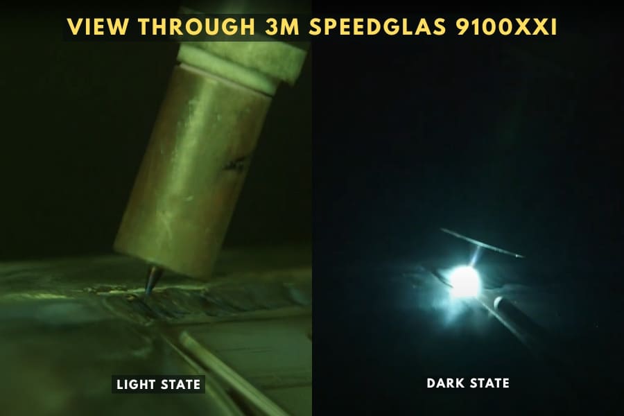 3M Speedglas 9100XXi dark vs light state