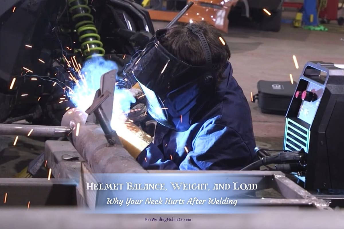Helmet Balance, Weight, and Load Why Your Neck Hurts After Welding